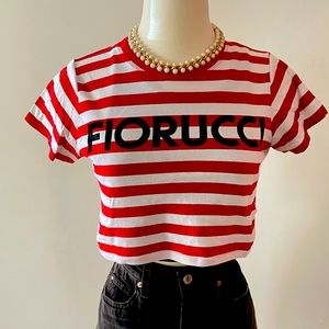Popular Classic Fiorucci Striped Tee